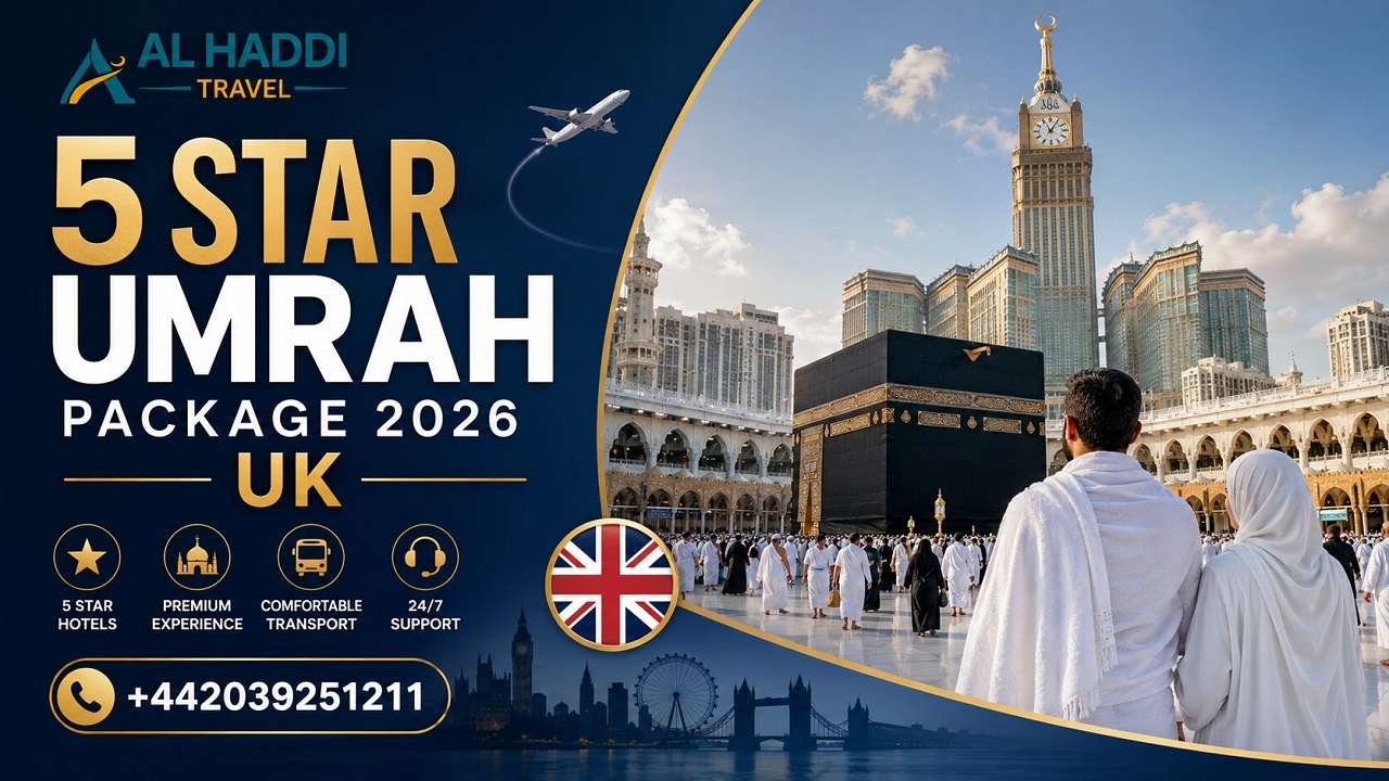 5 Star Umrah Package 2026 uk Alhaddi Travel